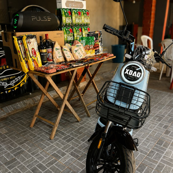 BIKE ELETRICA+ BOMBOOX+ CHURRAS